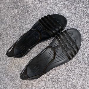 Crocs jelly black sandals